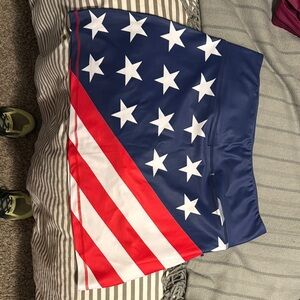 Patriotic Stars and Stripes Mini Skirt large